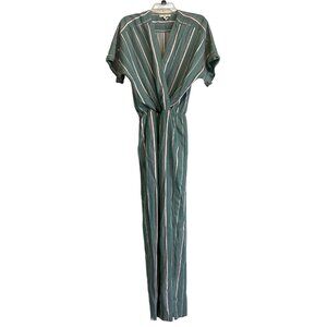 Maje Womens Striped Pandora Jumpsuit Size 38 Casual Chic Bohemian‎ Minimalist